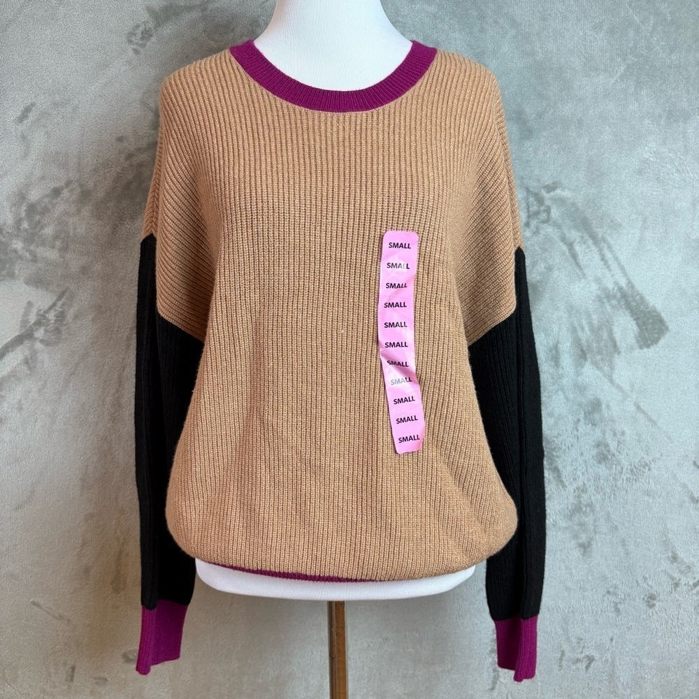 NWT Express Colorblock 70s Sweater Wmn’s Sz S
